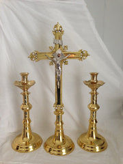 Altar Candlestick Holder, Twist Stem - tall size