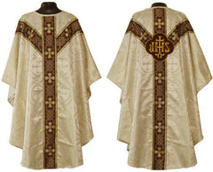 Off-White (with red ophrey) Vestment Set