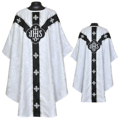 Black Gothic Chasuble & Traditional Mass Vestment Set  (Chalice Veil, Maniple, Burse & Stole) LINED
