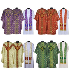 Gothic Chasuble Vestment and Stole (alt fabric)