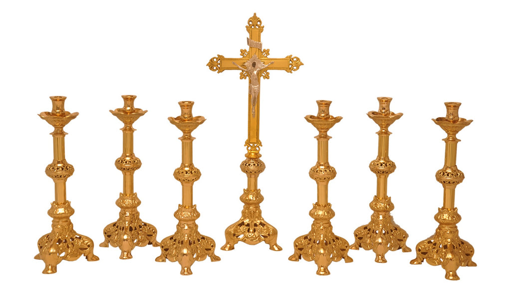 Altar Candlestick Holder, Angel Design