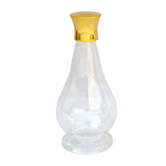 Glass Cruet set of 3x oil stocks, including carry box