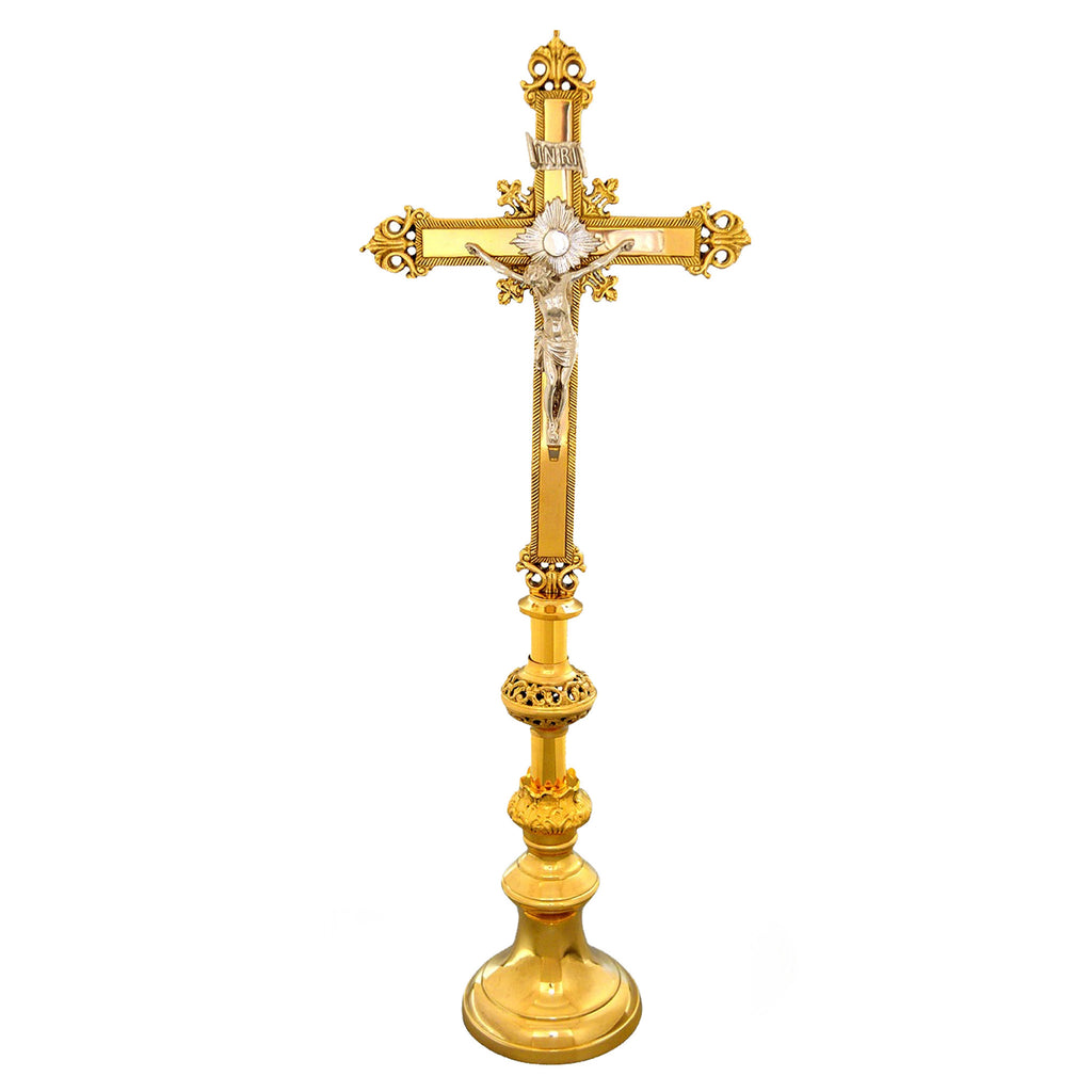 crucifix, Calvary design with round base