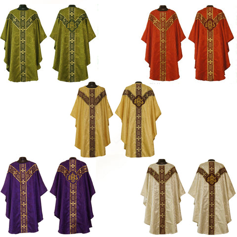 Gothic Chasuble Vestment and Stole UNLINED