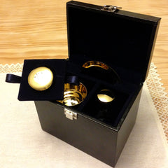 Communion Set (gold plated pyx, chalice, paten)