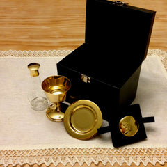 Communion Set (gold plated pyx, chalice, paten)