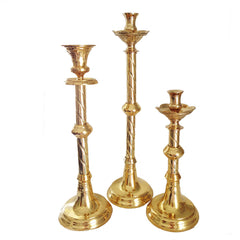 Altar Candlestick Holder, Twist Stem - medium size