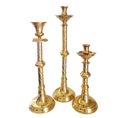 Altar Candlestick Holder, Twist Stem - tall size