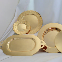Communion Plate, Gold Plated